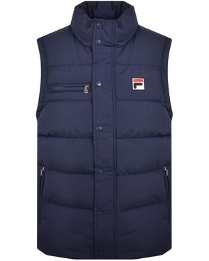 Fila Archive Puffer Gilet - Blue