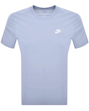 Nike Crew Neck Club T Shirt - Blue