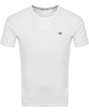 Armani Emporio Beachwear Crew Neck T Shirt - White