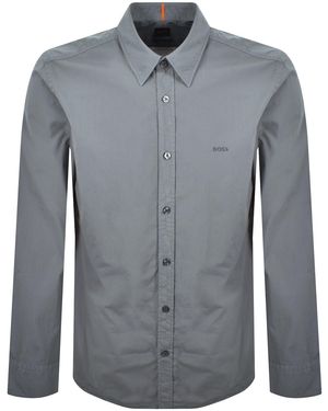 BOSS Boss Relegant 6 Long Sleeved Shirt - Grey