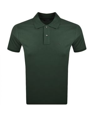 Armani Emporio Short Sleeved Polo T Shirt - Green