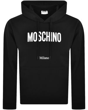 Moschino Logo Hoodie - Black