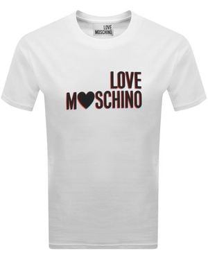 Moschino Graphic T Shirt - White
