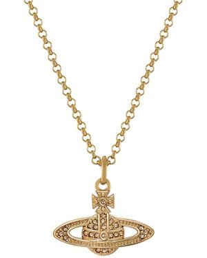 Vivienne Westwood Mini Bas Relief Pendant - Metallic