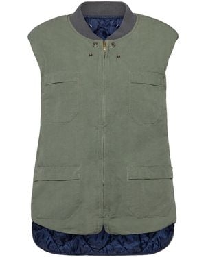 Maison Margiela Reversible Gilet - Green