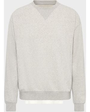 Maison Margiela Double-Layer Cotton Sweatshirt - White