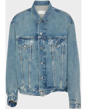 Maison Margiela Taped Denim Jacket - Blue