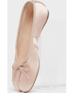 Maison Margiela Tabi Satin Ballerina - White