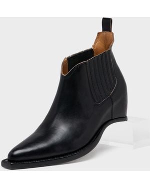 Maison Margiela Heel-Less Western Chelsea Boots - Black