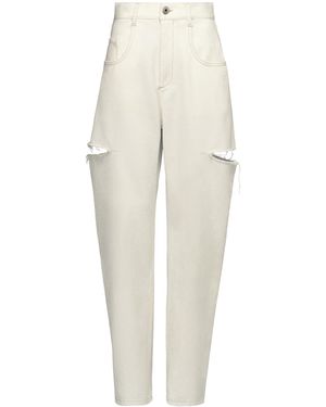 Maison Margiela Denim Jeans With Slash Details - White
