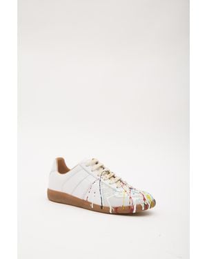 Maison Margiela Paint Replica Trainers - White
