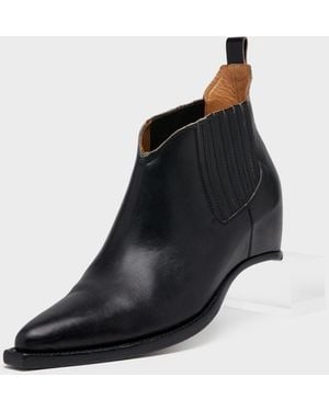 Maison Margiela Heel-Less Western Chelsea Boots - Black