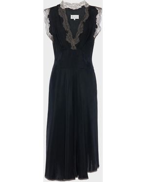 Maison Margiela Silk Midi Dress - Black