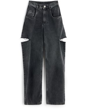 Maison Margiela Cut-Out Jeans - Black