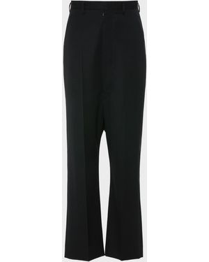 Maison Margiela Dropped-Rise Wool Trousers - Black
