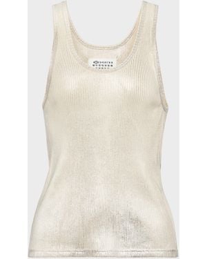 Maison Margiela Print Tank Top - Natural