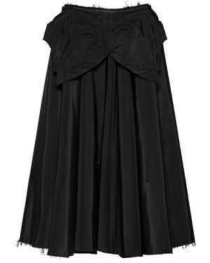 Maison Margiela Taffeta Midi Skirt - Black