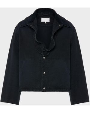 Maison Margiela Folded Collar Denim Jacket - Black