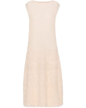 Maison Margiela Retrograde Silk Knit Dress - Natural