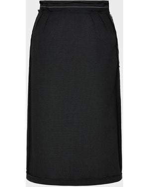 Maison Margiela Reversed Midi Skirt - Black