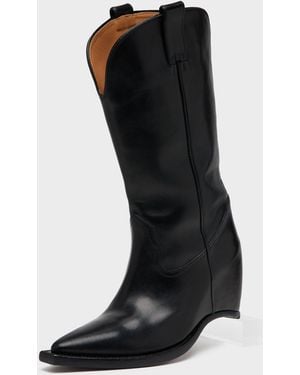 Maison Margiela Heel-Less Western Boots - Black