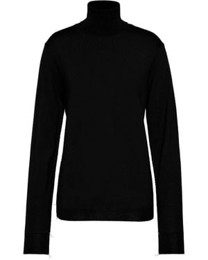 Maison Margiela Merino Wool High-Neck Jumper - Black