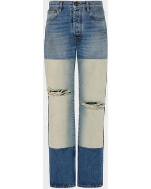 Maison Margiela Patchwork Panel Jeans - Blue
