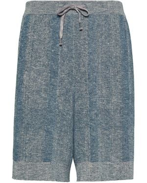 Maison Margiela Summer Chiné Shorts - Blue