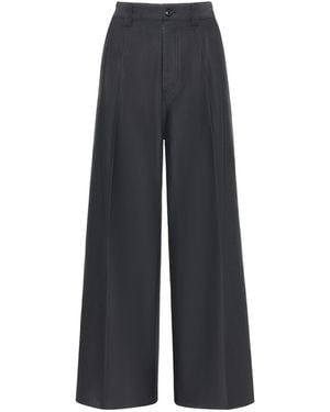 Maison Margiela Skater Chino Cotton Trousers - Blue
