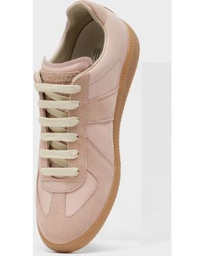 Maison Margiela Replica Lace-Up Trainers - Natural