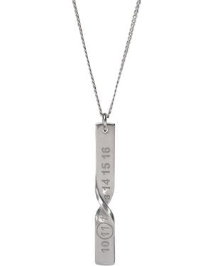 Maison Margiela Collier Torsadé Numérique, Femme - Métallisé