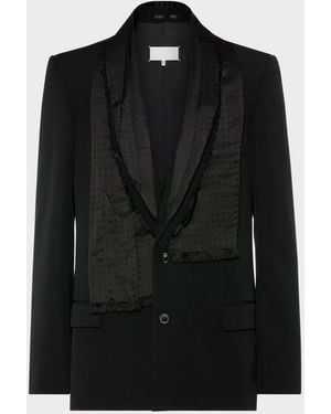 Maison Margiela Wool Scarf Jacket - Black