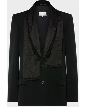 Maison Margiela Wool Scarf Jacket - Black
