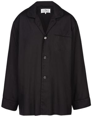 Maison Margiela Silk Poplin Shirt - Black