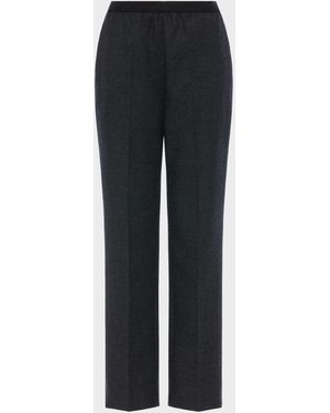 Maison Margiela Wool Straight-Leg Trousers - Black