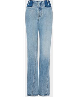 Maison Margiela Two-Tone Denim Trousers - Blue
