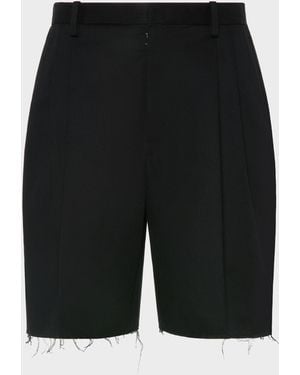 Maison Margiela Tailored Cotton Shorts - Black