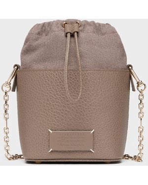 Maison Margiela Kleine 5Ac Eimertasche - Grau