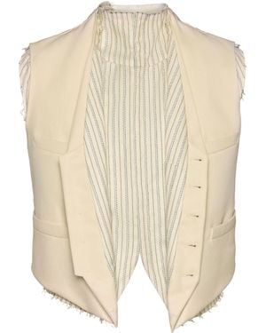 Maison Margiela Anonymity Of The Lining Waistcoat - Natural