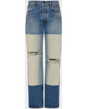 Maison Margiela Patchwork Panel Jeans - Blue