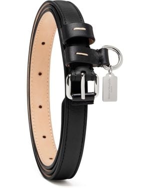 Maison Margiela Contrast Leather Belt - Black
