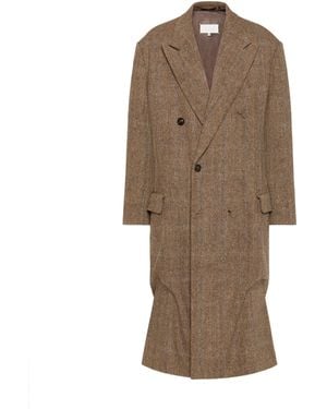 Maison Margiela Double-Breasted Wool Coat - Brown