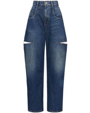 Maison Margiela Cut-Out Jeans - Blue