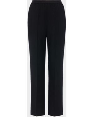 Maison Margiela Wool Straight-Leg Trousers - Black
