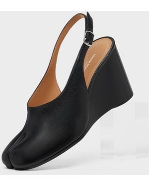 Maison Margiela Tabi Wedge Slingback - Black