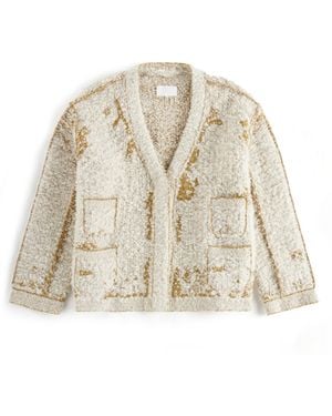 Maison Margiela Lived-In Knit Cardigan - Natural