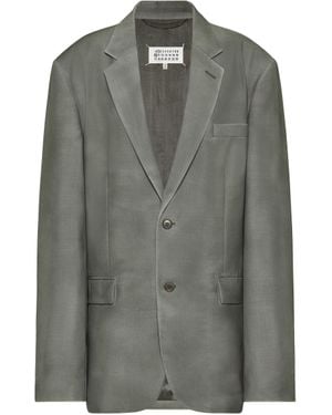 Maison Margiela Mohair Wool Blazer - Gray