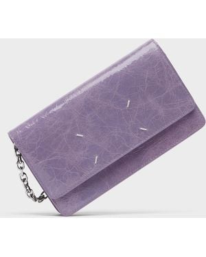 Maison Margiela Wallet On Chain Medium - Purple