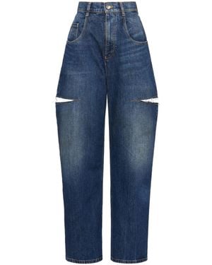 Maison Margiela Cut-Out Jeans - Blue