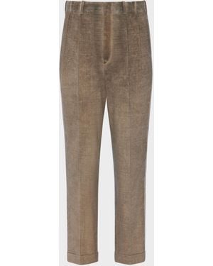 Maison Margiela Wool Trousers - Natural